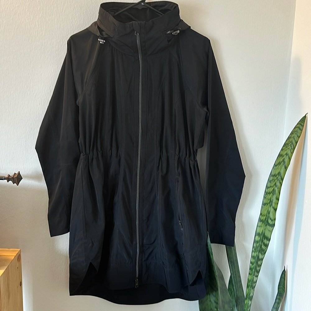 Athleta Black Windbreaker Running Jacket